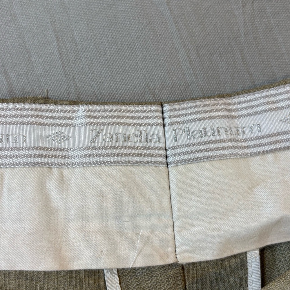 Zanella Alter Loro Piana Dress‎ Pants Slacks Men’s 37x27 Tan Beige - Picture 10 of 12
